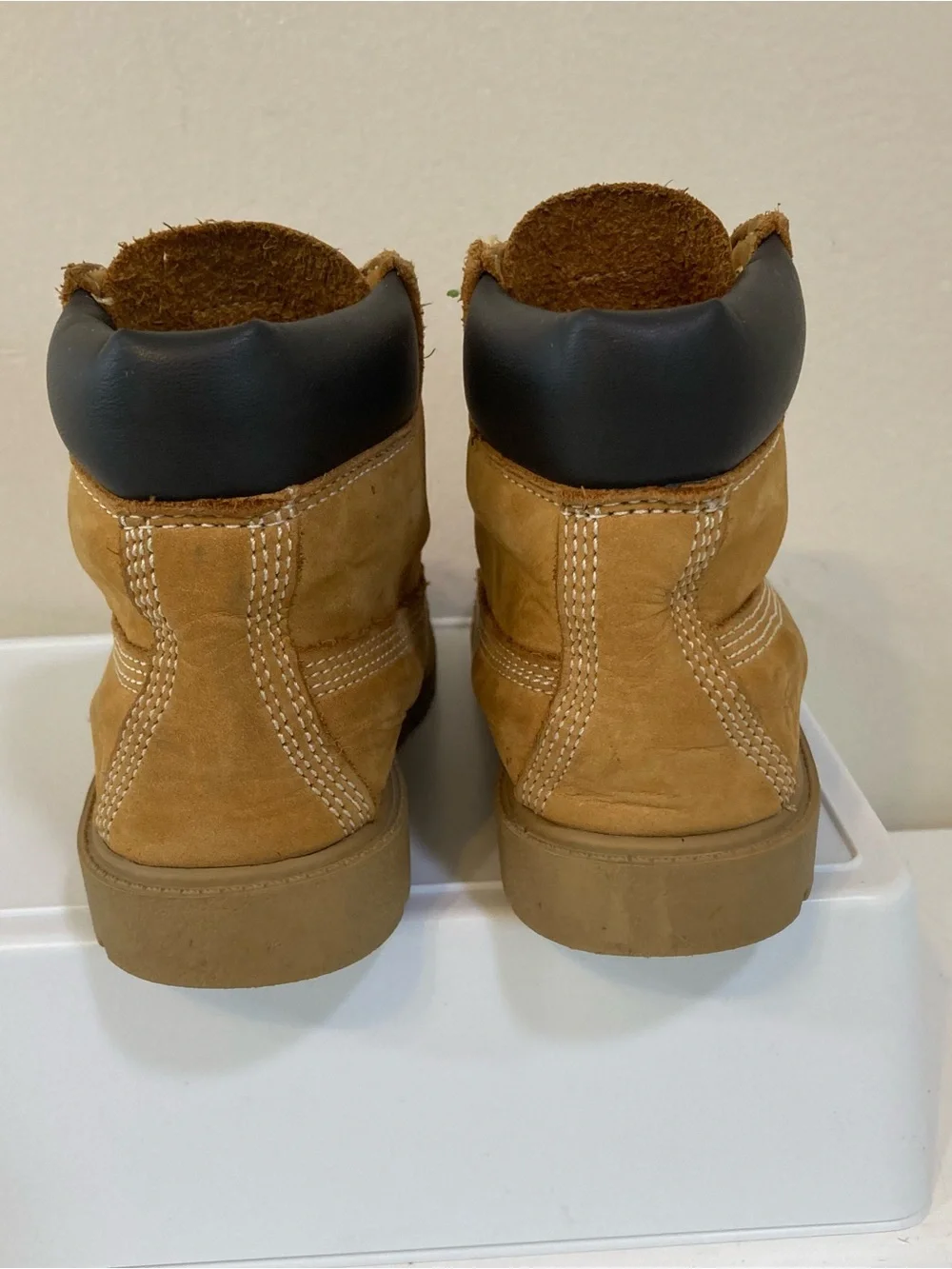 Timberland Waterproof Toddler Sz 10 Boots Wheat Tan Leather Nubuck 10860